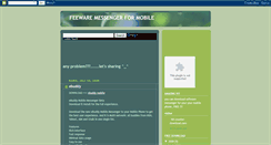 Desktop Screenshot of freewaremessenger.blogspot.com