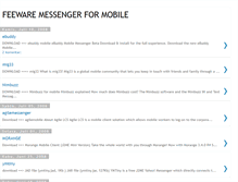 Tablet Screenshot of freewaremessenger.blogspot.com