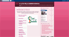 Desktop Screenshot of lutapelasaude.blogspot.com