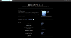Desktop Screenshot of definitivehigh.blogspot.com