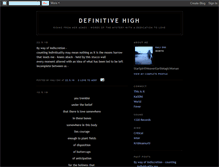 Tablet Screenshot of definitivehigh.blogspot.com