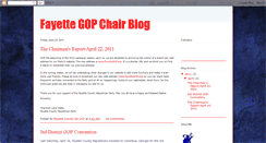 Desktop Screenshot of fayettegopchair.blogspot.com