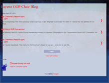 Tablet Screenshot of fayettegopchair.blogspot.com