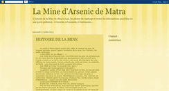 Desktop Screenshot of minedarsenicdematra.blogspot.com