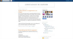 Desktop Screenshot of linguaggiodigenere.blogspot.com