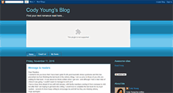 Desktop Screenshot of codyyoungblog.blogspot.com