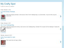 Tablet Screenshot of mycraftyspot.blogspot.com