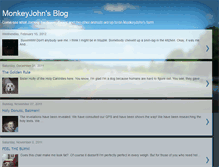 Tablet Screenshot of monkeyjohnsblog.blogspot.com