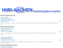 Tablet Screenshot of hiwi-aachen.blogspot.com