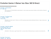 Tablet Screenshot of evolution-games360.blogspot.com