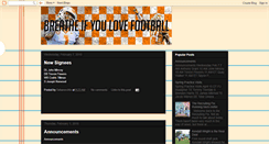 Desktop Screenshot of breatheifyoulovefootball.blogspot.com
