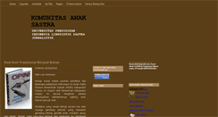 Desktop Screenshot of anaksastra.blogspot.com