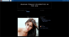 Desktop Screenshot of iranianfemalecelebritiesintheusa.blogspot.com