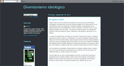 Desktop Screenshot of diversionismoideologico.blogspot.com