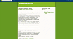 Desktop Screenshot of homeopataunicista.blogspot.com