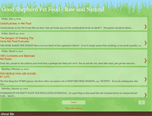 Tablet Screenshot of goodshepherdpetfood.blogspot.com