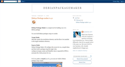 Desktop Screenshot of debianpackagemaker.blogspot.com