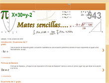 Tablet Screenshot of ecuacionessegundogrado.blogspot.com