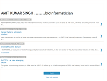 Tablet Screenshot of amitkumarbio.blogspot.com