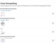 Tablet Screenshot of cleos-stempelblog.blogspot.com