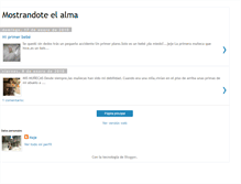 Tablet Screenshot of mostrandotelalma.blogspot.com