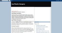 Desktop Screenshot of lipplasticsurgery.blogspot.com