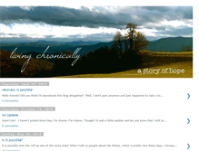 Tablet Screenshot of livingchronically.blogspot.com