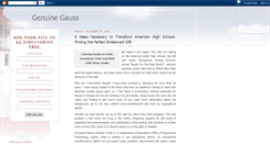 Desktop Screenshot of genuinegauss.blogspot.com