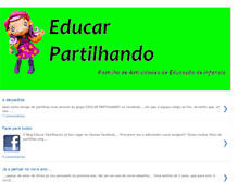 Tablet Screenshot of educarpartilhando.blogspot.com