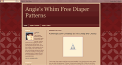 Desktop Screenshot of angiesfreediaperpatterns.blogspot.com