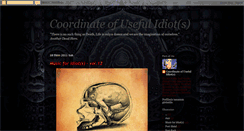 Desktop Screenshot of coordinateofusefulidiot.blogspot.com