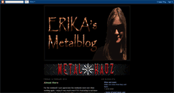 Desktop Screenshot of erikasmetalblog.blogspot.com