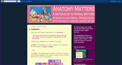 Desktop Screenshot of anatomymatters.blogspot.com