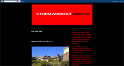 Desktop Screenshot of eformworkout.blogspot.com