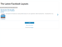 Tablet Screenshot of facebooklayout-skins.blogspot.com