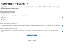 Tablet Screenshot of progettofuturoonlus.blogspot.com