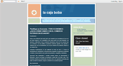 Desktop Screenshot of lacajaboba.blogspot.com