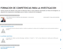 Tablet Screenshot of formaciondcompetenciasparalainvestiga.blogspot.com