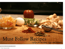 Tablet Screenshot of mustfollowrecipes.blogspot.com