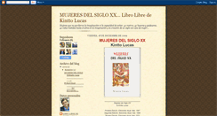 Desktop Screenshot of mujeresdelsigloveinte.blogspot.com