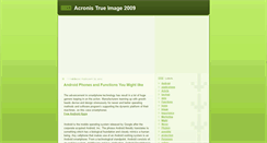 Desktop Screenshot of acronis2009.blogspot.com