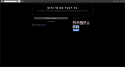 Desktop Screenshot of diretodopulpito.blogspot.com