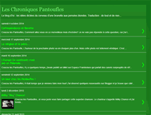 Tablet Screenshot of leschroniquespantoufles.blogspot.com