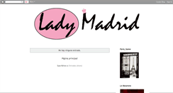 Desktop Screenshot of ladymadrid-ladymadrid.blogspot.com
