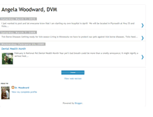 Tablet Screenshot of angelawoodwarddvm.blogspot.com