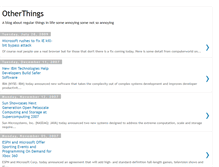 Tablet Screenshot of otherthingsnow.blogspot.com