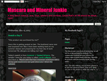 Tablet Screenshot of mascaramineraljunkie.blogspot.com