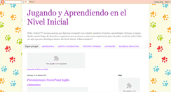 Desktop Screenshot of jugandoyaprendiendoenelnivelinicial.blogspot.com