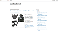 Desktop Screenshot of paintballmasks.blogspot.com