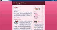 Desktop Screenshot of heritagegirlpower.blogspot.com